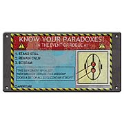 Portal 2 Paradox Tin Wall Sign